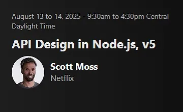 Изображение курса Проектирование API на Node.js, v5