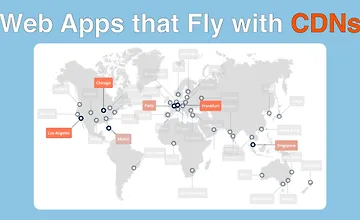 Изображение курса Python веб-приложения, летающие с помощью CDN