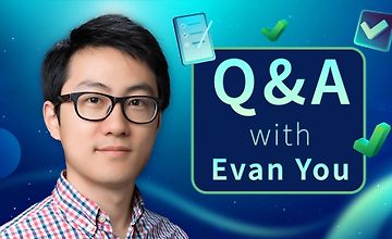 Q&A c Evan You logo