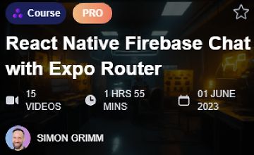 React Native Firebase Чат с Expo Router logo