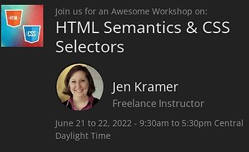 Изображение курса Семантика HTML и селекторы CSS