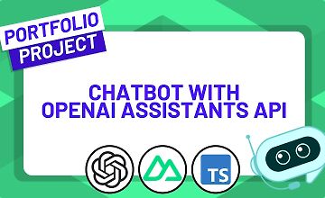 Изображение курса Создание чат-бота с использованием Nuxt, TypeScript и OpenAI Assistants API