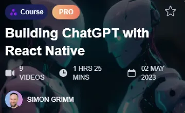 Изображение курса Создание ChatGPT с React Native