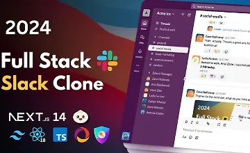 Изображение курса Создание клона Slack