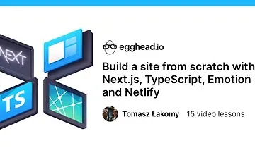 Изображение курса Создайте сайт с нуля с помощью Next.js, TypeScript, Emotion и Netlify