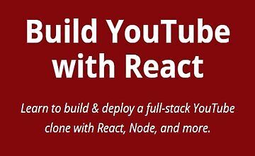 Создайте YouTube с помощью React logo