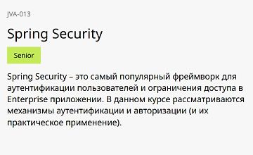 Изображение курса Spring Security