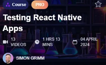 Изображение курса Тестирования React Native приложений