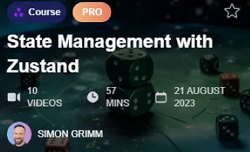 Изображение курса Управление состоянием с Zustand