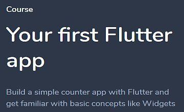 Изображение курса Ваше первое приложение Flutter