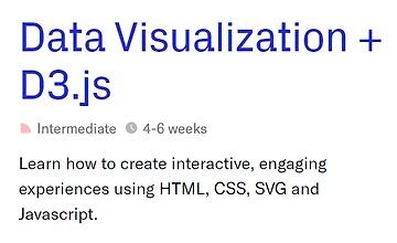Изображение курса Визуализация данных + D3.js