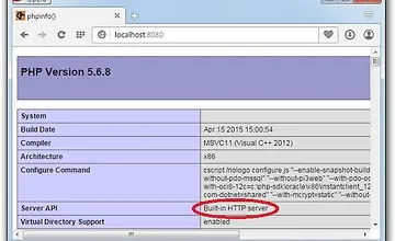 Изображение курса Используем встроеный веб-сервер PHP