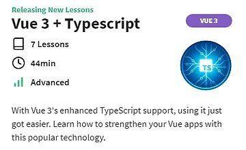 Intro to Vue 3 + TypeScript logo