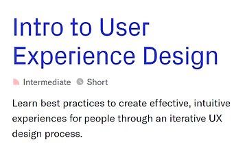 Изображение курса Введение UX Дизайн