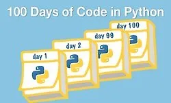 Изображение курса 100 дней программирования на Python
