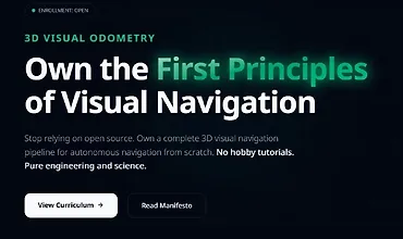 Изображение курса 3D-визуальная одометрия: фундаментальные принципы визуальной навигации