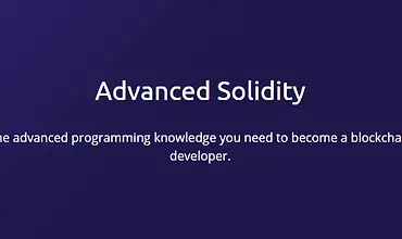 Изображение курса Advanced Solidity