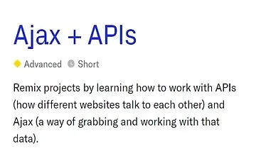 Изображение курса Ajax + APIs