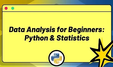 Изображение курса Анализ данных для начинающих: Python и статистика