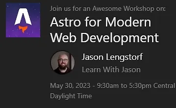 Изображение курса Astro для современной веб-разработки