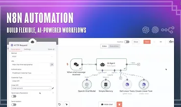 Изображение курса Автоматизация с n8n: создание AI-управляемых рабочих процессов