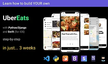 Изображение курса Создаем аналог Uber (UberEats) на Python, Django и Swift 3