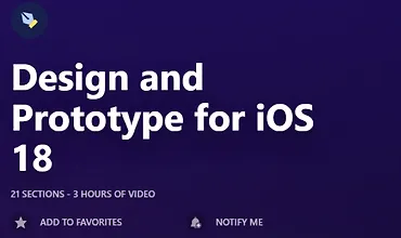 Изображение курса Дизайн и прототипирование для iOS 18