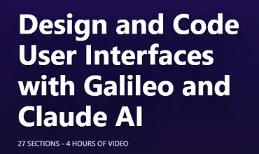 Изображение курса Дизайн и разработка UI с Galileo и Claude AI