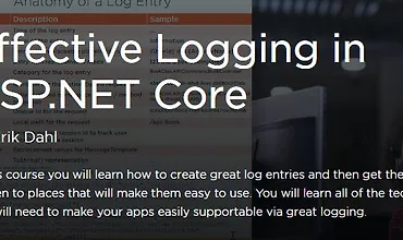 Изображение курса Эффективное ведение логов в ASP.NET Core
