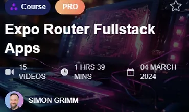 Изображение курса Expo Router для Fullstack приложений
