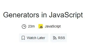 Изображение курса Генераторы в JavaScript