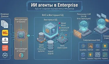 Изображение курса ИИ агенты в Enterprise (RAG)