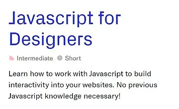 Изображение курса Javascript для дизайнеров