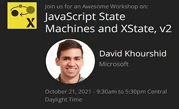 Изображение курса JavaScript State Machines и XState, v2