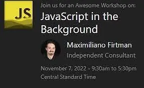 Изображение курса JavaScript в фоновом режиме