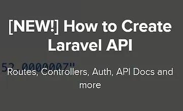 Изображение курса Как создать Laravel API