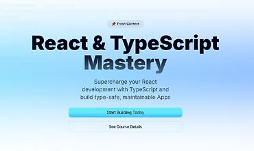Изображение курса Мастер React и TypeScript