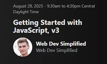 Изображение курса Начало работы с JavaScript, v3