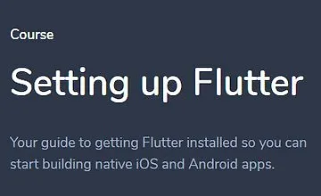 Изображение курса Настройка Flutter