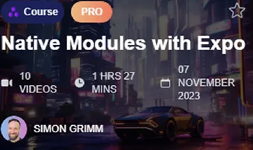 Изображение курса Нативные модули с Expo