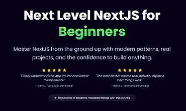 Изображение курса NextJS для начинающих: выход на новый уровень
