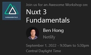 Изображение курса Основы Nuxt 3 