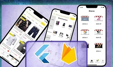 Изображение курса Создаем Multi-store приложение с Flutter и Firebase