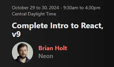 Изображение курса Полное введение в React, v9