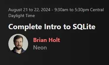Изображение курса Полное введение в SQLite