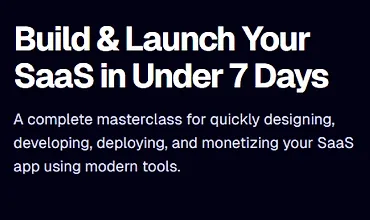 Изображение курса Построй и запусти свой SaaS меньше чем за 7 дней