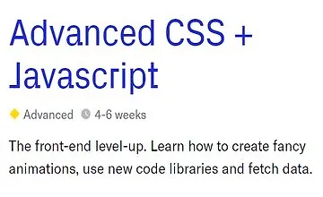 Изображение курса Продвинутый CSS + Javascript