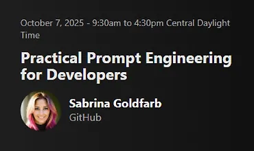 Изображение курса Промт-инжиниринг для разработчиков