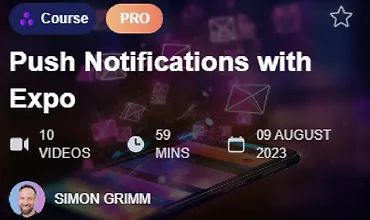 Изображение курса Push-уведомления с использованием Expo
