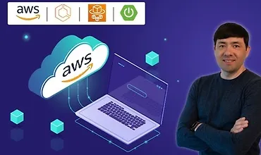 Изображение курса Развертывание микросервисов Spring Boot на AWS ECS с помощью Fargate